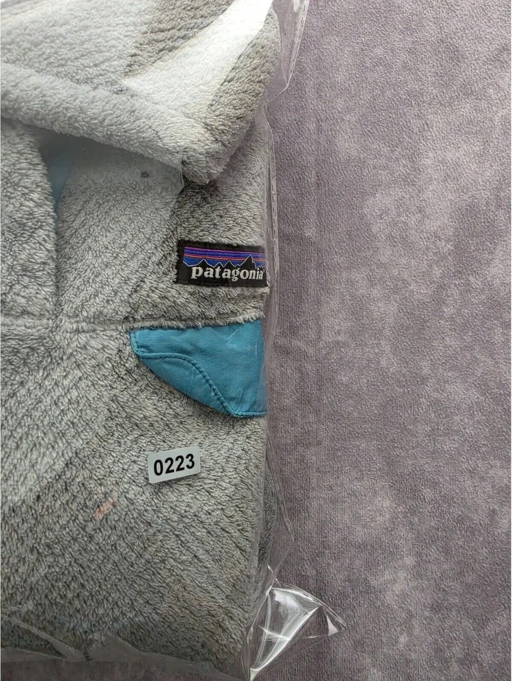 SKU0223 Patagonia Womens Small ReTool Snap-T Fleece Pullover Gray Blue Synchilla